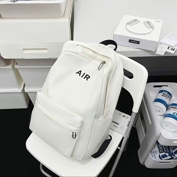 Black Book bag. Chic. Large capacity. Inspired by Bauhaus architecture .Backpack - Picture 2 of 9